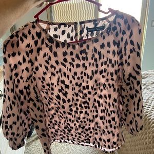 Leopard Pink Blouse